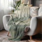 Couverture Sherpa Papier d'art mural Japandi Mystic Peaks