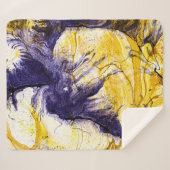 Couverture Sherpa Papier marbré : Art Acrylique Lumineux (Devant (Horizontal))