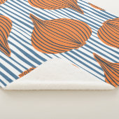 Couverture Sherpa Papier peint à base d'ampoule d'oignon dessiné à l (3/4)