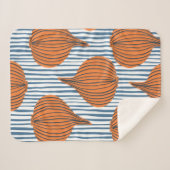 Couverture Sherpa Papier peint à base d'ampoule d'oignon dessiné à l (Devant (Horizontal))