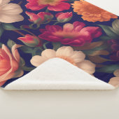 Couverture Sherpa Papier peint à motifs floraux (3/4)