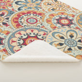 Couverture Sherpa Papier peint abstrait sans couture avec cercles co (3/4)