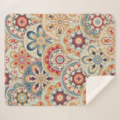 Couverture Sherpa Papier peint abstrait sans couture avec cercles co (Devant (Horizontal))