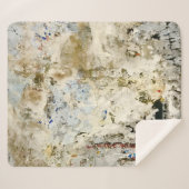 Couverture Sherpa Papier peint Brown et rouge (Devant (Horizontal))