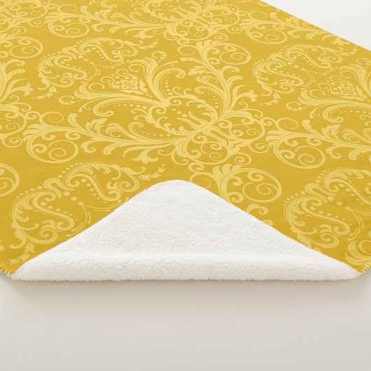 Couverture Sherpa Papier peint doré de luxe (3/4)