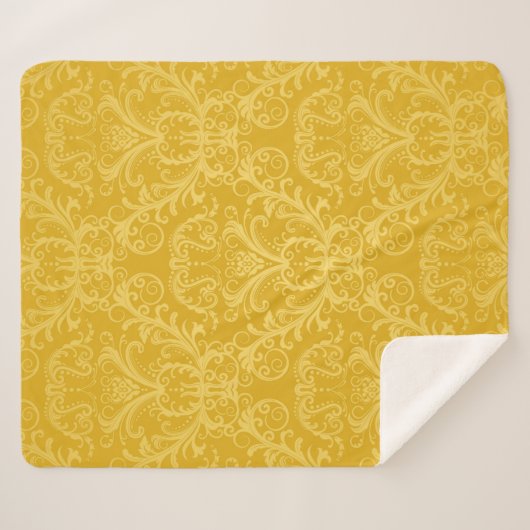 Couverture Sherpa Papier peint doré de luxe (Devant (Horizontal))