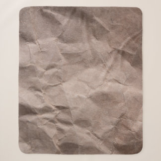Couverture Sherpa Papier Rustique Crumpled : Texture Vintage