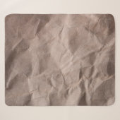 Couverture Sherpa Papier Rustique Crumpled : Texture Vintage (Devant (Horizontal))