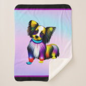Couverture Sherpa Papillion Pop Art Pastel (Devant)