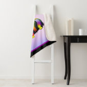 Couverture Sherpa Papillion Pop Art Pastel (En situation)