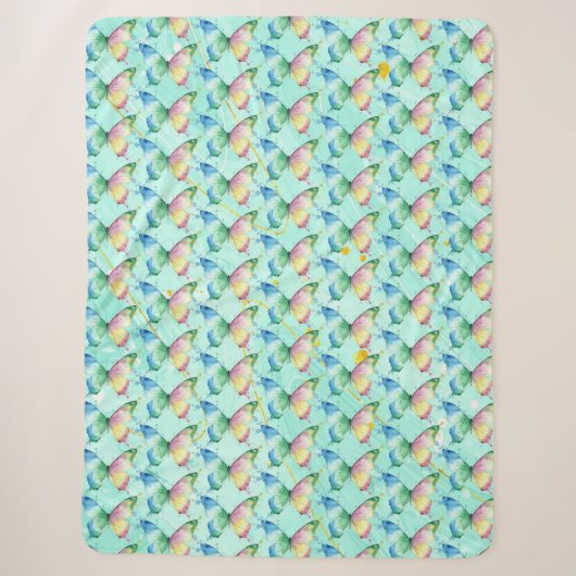 Couverture Sherpa Papillon (Devant)