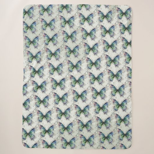 Couverture Sherpa Papillon (Devant)