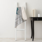 Couverture Sherpa Papillon à bijoux turquoise (En situation)