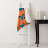 Couverture Sherpa Papillon bleu (En situation)