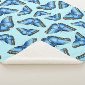 Couverture Sherpa Papillon bleu Morpho (3/4)