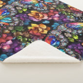 Couverture Sherpa Papillon brillant (3/4)