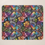 Couverture Sherpa Papillon brillant (Devant (Horizontal))