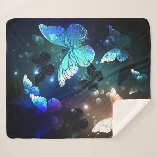 Couverture Sherpa Papillon de nuit (Devant (Horizontal))