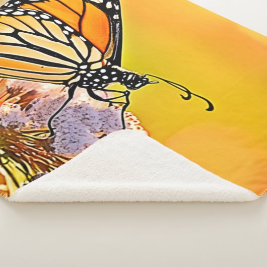 Couverture Sherpa Papillon Majestic Gros plan (3/4)