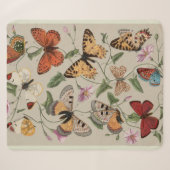 Couverture Sherpa Papillon Moth Nature Collection Dessin (Devant (Horizontal))