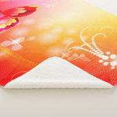 Couverture Sherpa Papillon rouge (3/4)