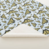 Couverture Sherpa Papillons à queue jaune Ciel bleu Grand (3/4)