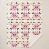 Couverture Sherpa Papillons Abstraits (Devant)