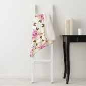 Couverture Sherpa Papillons Abstraits (En situation)