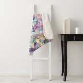 Couverture Sherpa Papillons bleu pourpre (En situation)