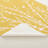 Couverture Sherpa Papillons Branches Nom personnalisable (3/4)
