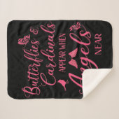 Couverture Sherpa Papillons & Cardinaux Apparaissent Quand Angel Est (Devant (Horizontal))
