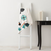 Couverture Sherpa Papillons Fleurs : Collection Dessinée à la main (En situation)