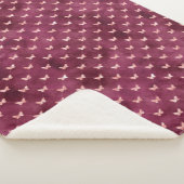 Couverture Sherpa Papillons roses de Bourgogne (3/4)