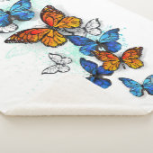 Couverture Sherpa Papillons volants Morpho et Monarch (3/4)