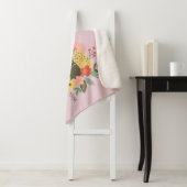 Couverture Sherpa Pâques nouveau-né pour bébé fille (En situation)