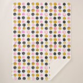 Couverture Sherpa Paquet Sherpa Rose, Noir et Or (Devant)