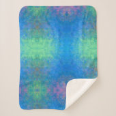 Couverture Sherpa Par l'encre d'alcool de mer, Abstraite acrylique (Devant)