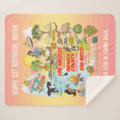 Couverture Sherpa Paradis SoCal personnalisé (Devant (Horizontal))