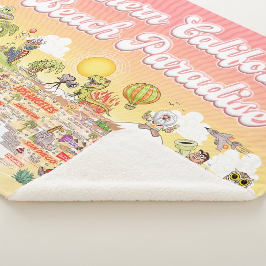 Couverture Sherpa Paradise de la plage de Californie du Sud (3/4)