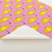 Couverture Sherpa Parapluie jaune (3/4)