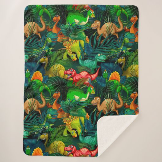 Couverture Sherpa Parc Dinosaur (Devant)