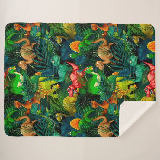 Couverture Sherpa Parc Dinosaur (Devant (Horizontal))