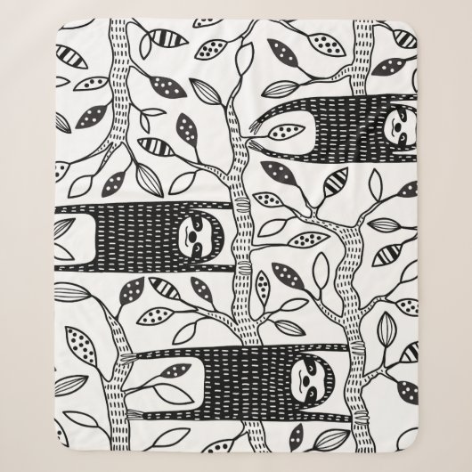 Couverture Sherpa Parcelles réfrigérées : Motif animal mignon. (Devant)
