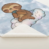Couverture Sherpa Paresse heureuse sur un nuage (3/4)