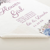 Couverture Sherpa Parisienne Charme Bleu & Rose Chic Flower Citation (3/4)