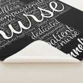 Couverture Sherpa Parole d'infirmière personnalisée Cadeau d'art pou (3/4)