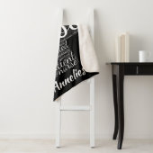 Couverture Sherpa Parole infirmière personnalisée Cadeau nuageux pou (En situation)