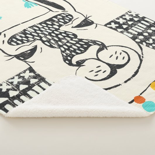 Couverture Sherpa Parti Llama - Portrait (3/4)