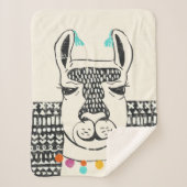 Couverture Sherpa Parti Llama - Portrait (Devant)