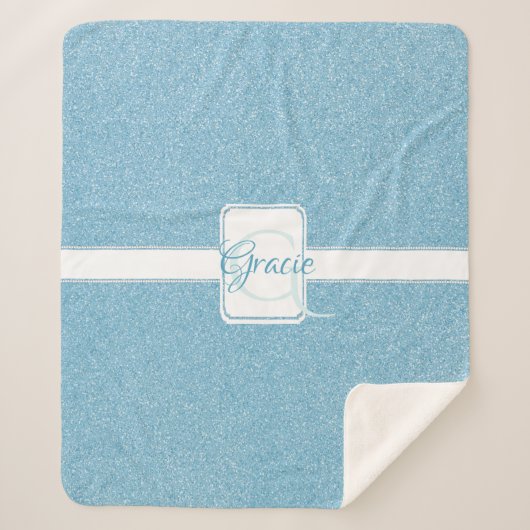 Couverture Sherpa Parties scintillant bleue Cuisine Sherpa personnal (Devant)